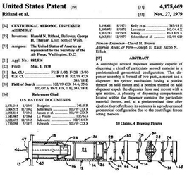 Diagram of Patent for Dispensing Aerosols