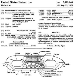 Diagram of Patent for creating Powder Contrails
